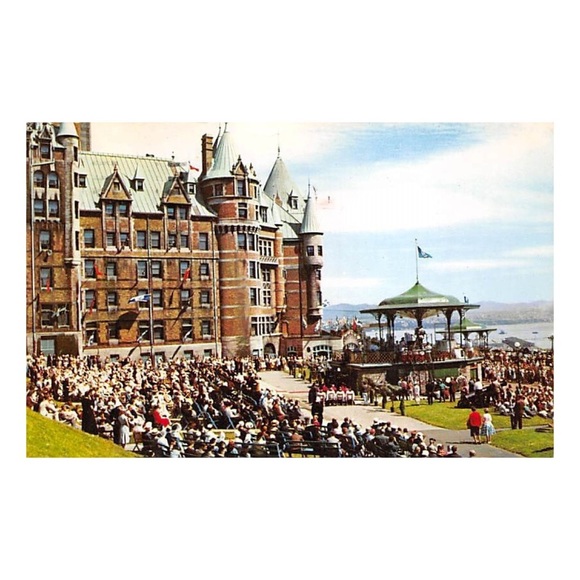 Québec Canada Messe sur la terrasse Dufferin Postcard - Picture 3 of 5